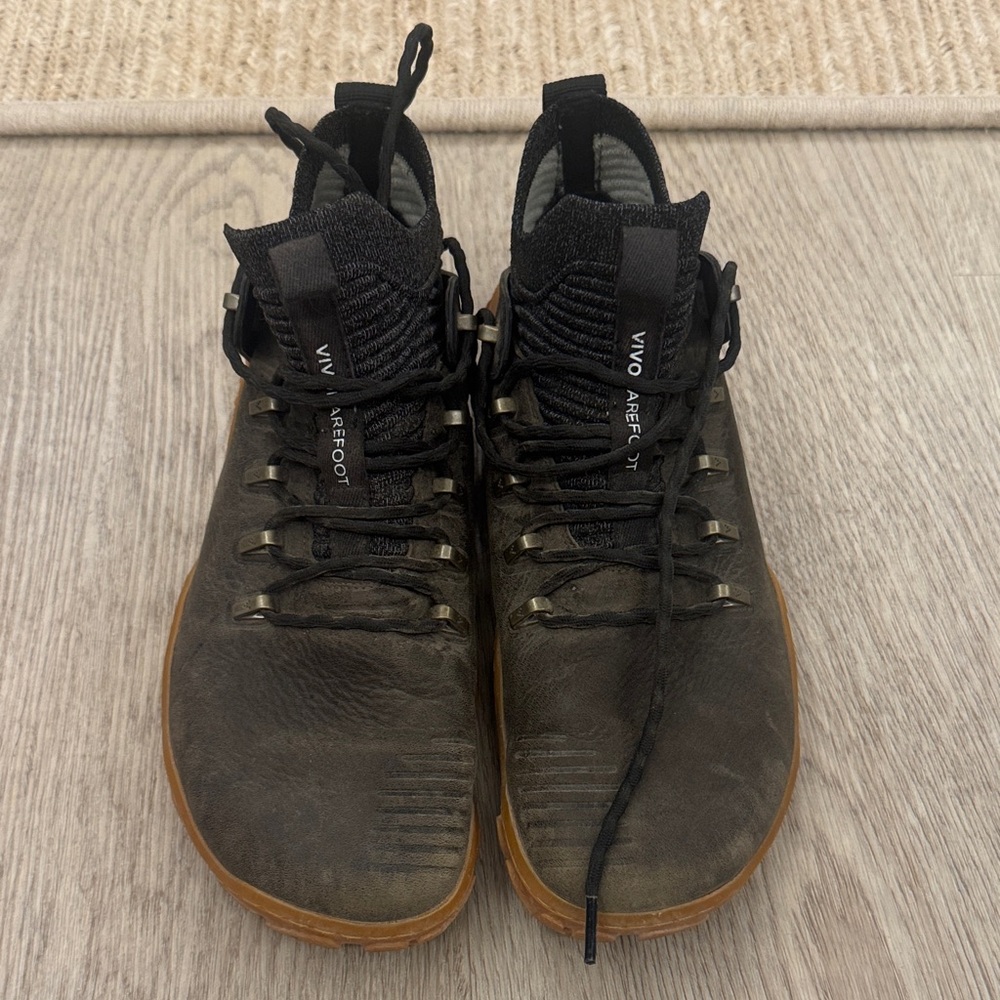 Vivo Barefoot magma Forest ESG, women’s leather and wool hiking barefoot shoes